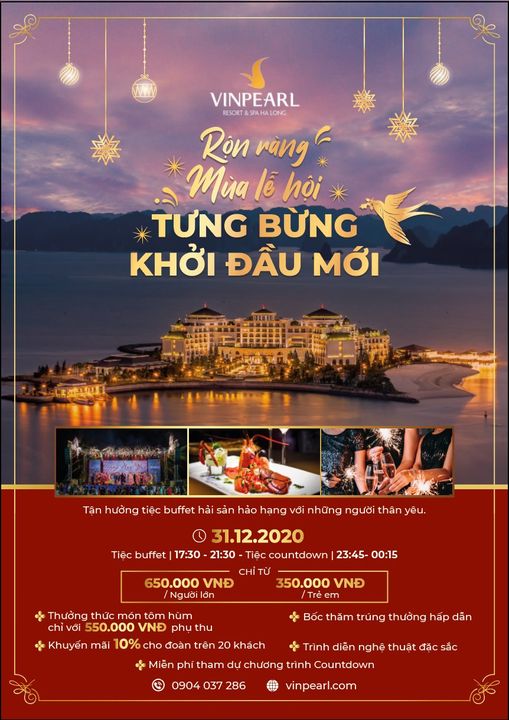 Chào đón năm mới 2021 tại Vinpearl Resort & Spa Hạ Long